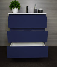 Load image into Gallery viewer, Pepper 24&quot; Vanity MTD-3724NV-AFront-Open-Staged_Navy