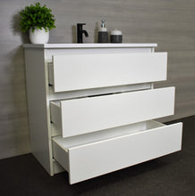 Load image into Gallery viewer, Pepper 36&quot; Vanity glossy White MTD-3736GW-AAngle-Open-Staged