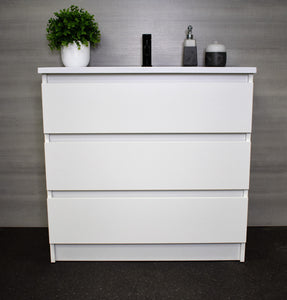 Pepper 36" Vanity glossy White MTD-3736GW-AFront-Staged