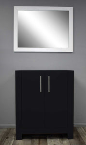 Austin 30" Vanity Cabinet only Glossy Black MTD-4230GB-0Front_Black