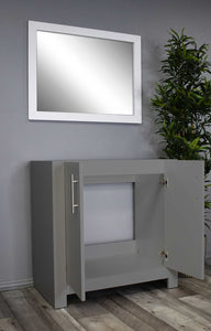 Austin 36" Vanity Cabinet only MTD-4236G-0Angle-Open_Grey