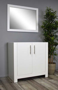 Austin 36" Vanity Cabinet only   Glossy White MTD-4236GW-0Angle