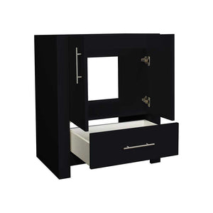 Boston 30" Vanity Cabinet only Glossy MTD-4330GB-0Angle-Open---no-background_Black