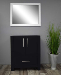 Boston 30" Vanity Cabinet only Glossy MTD-4330GB-0Front-Staged_Black