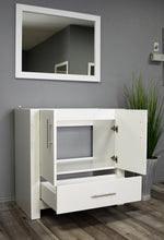 Load image into Gallery viewer, Boston 36&quot; Vanity Cabinet only White MTD-4336W-0AngleOpen-nobackground