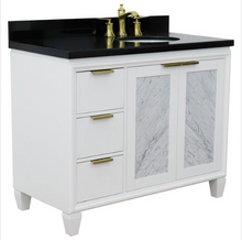 Load image into Gallery viewer, Bellaterra 43&quot; Single White Vanity- Right Door/Right Sink 400990-43R-WH Oval