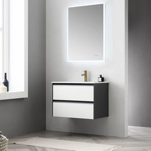 Blossom Berlin 30 Inch Vanity Base in White. Available with Acrylic Sink - The Bath Vanities