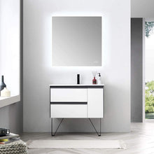 Load image into Gallery viewer, Blossom Berlin 36 Inch Vanity Base in White. Available with Acrylic Sink - The Bath Vanities