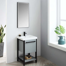 Load image into Gallery viewer, Blossom Riga 20” Metal Gray Vanity