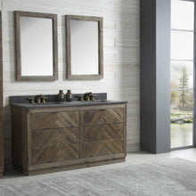 Load image into Gallery viewer, Legion Furniture 60&quot; Wood Sink Vanity Match in Brown Rustic with Marble Wh 5160&quot; Top -No Faucet - WH8560