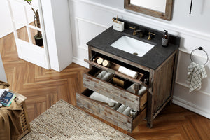 Legion Furniture 36" Rustic Wood Sink Vanity Match with Marble Wh 5136" Top -No Faucet - WH8636