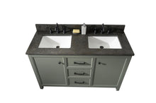 Load image into Gallery viewer, Legion Furniture 54&quot; Pewter Green Finish Double Sink Vanity Cabinet with Blue Lime Stone Top - WLF2154-PG