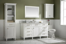 Load image into Gallery viewer, Legion Furniture 60&quot; White Finish Single Sink Vanity Cabinet with Carrara White Top - WLF2160S-W