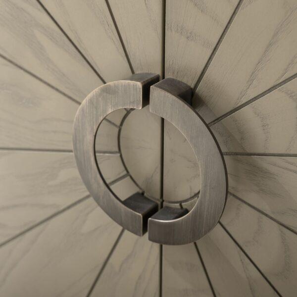 Legion WLF7040-36-AGO-CW 36" Antique Gray Oak Vanity with Carrara White Top, Close up