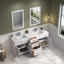 Load image into Gallery viewer, Legion Furniture 72&quot; White Finish Sink Vanity Cabinet with Carrara White Top - WV2272-W