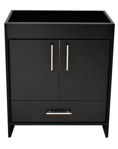 Rio 30" Vanity Cabinet only Black front
