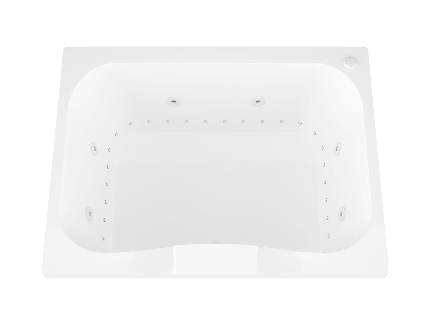 Atlantis Whirlpools Neptune 40 x 60 Rectangular Air & Whirlpool Jetted Bathtub