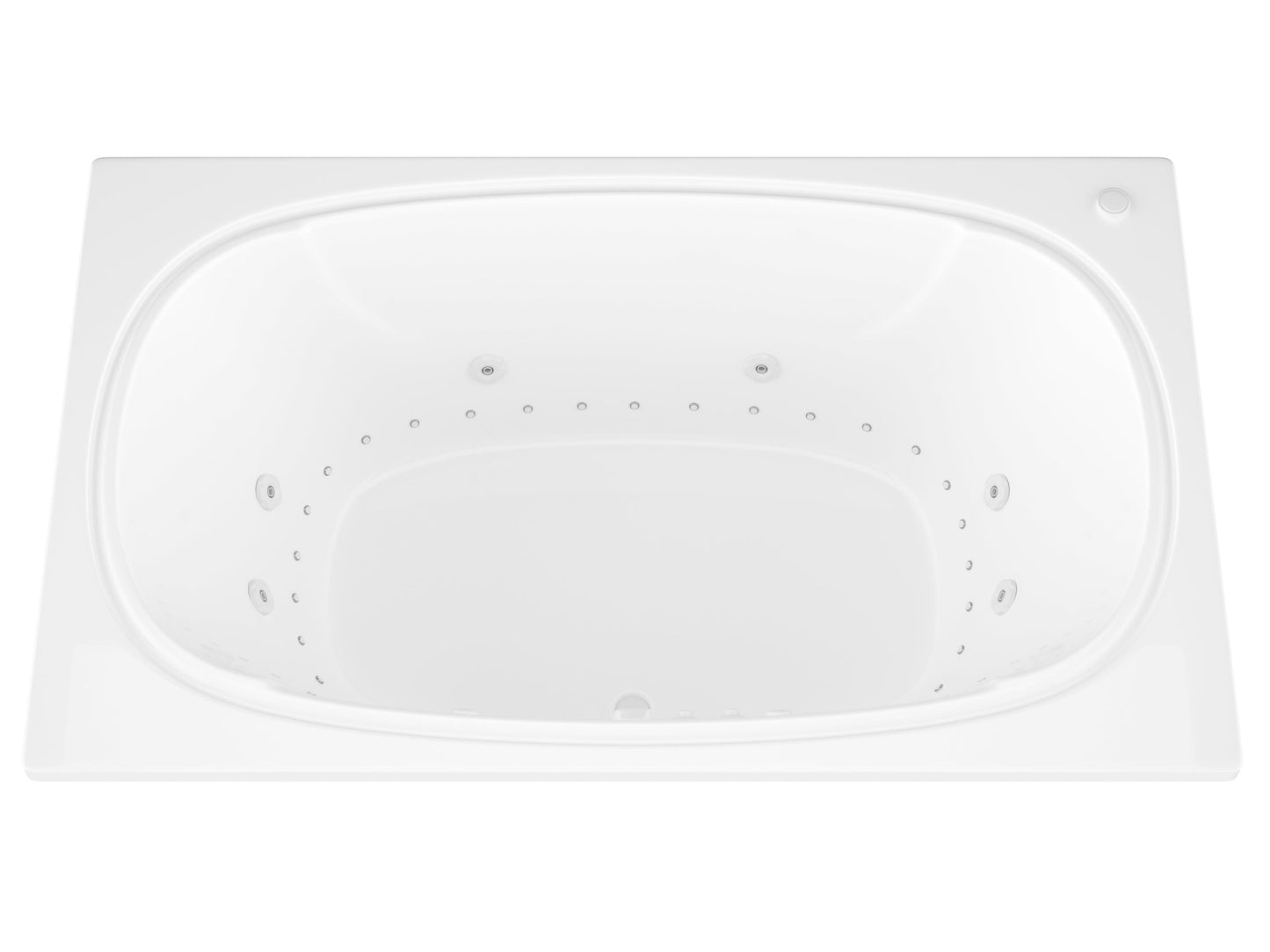 Atlantis Whirlpools Charleston 48 x 78 Rectangular Air & Whirlpool Jetted Bathtub