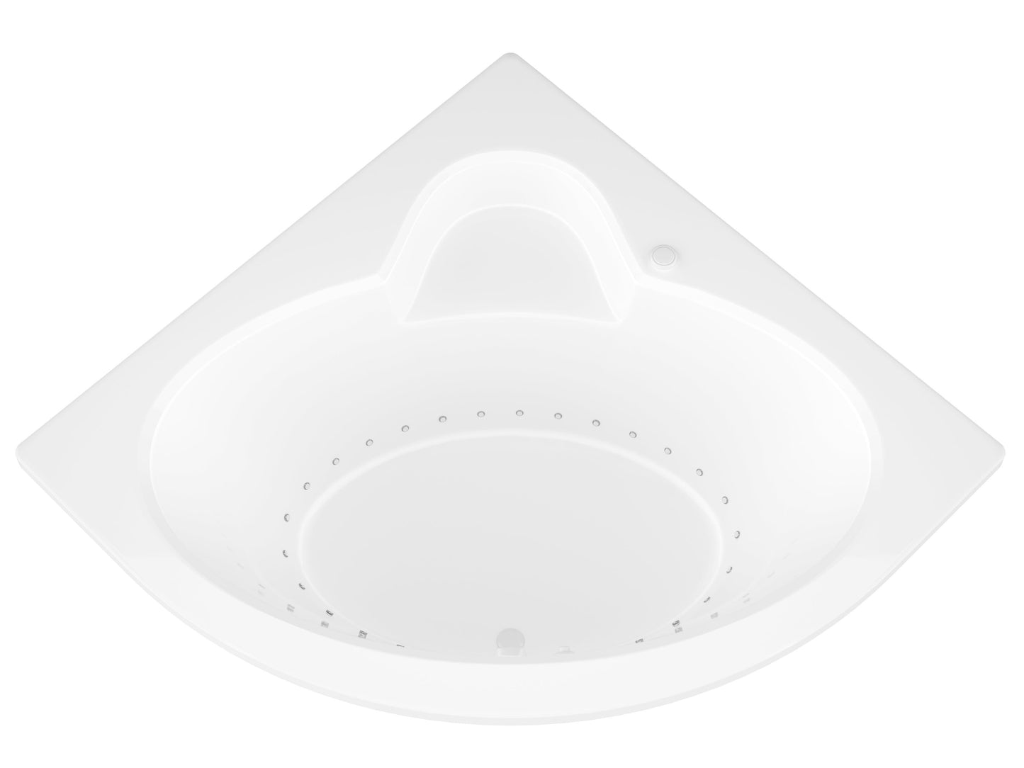 Atlantis Whirlpools Alexandria 60 x 60 Corner Air Jetted Bathtub