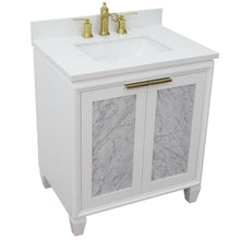 Load image into Gallery viewer, Bellaterra 31&quot; Wood Single Vanity w/ Counter Top and Sink 400990-31-WH-WER