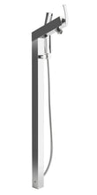 Load image into Gallery viewer, ALFI brand AB2728-PC Polished Chrome Floor Mounted Tub Filler + Mixer /w additional Hand Held Shower Head