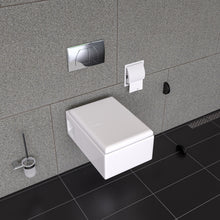 Load image into Gallery viewer, EAGO WD333 Square Modern Wall Mount Dual Flush Toilet Bowl
