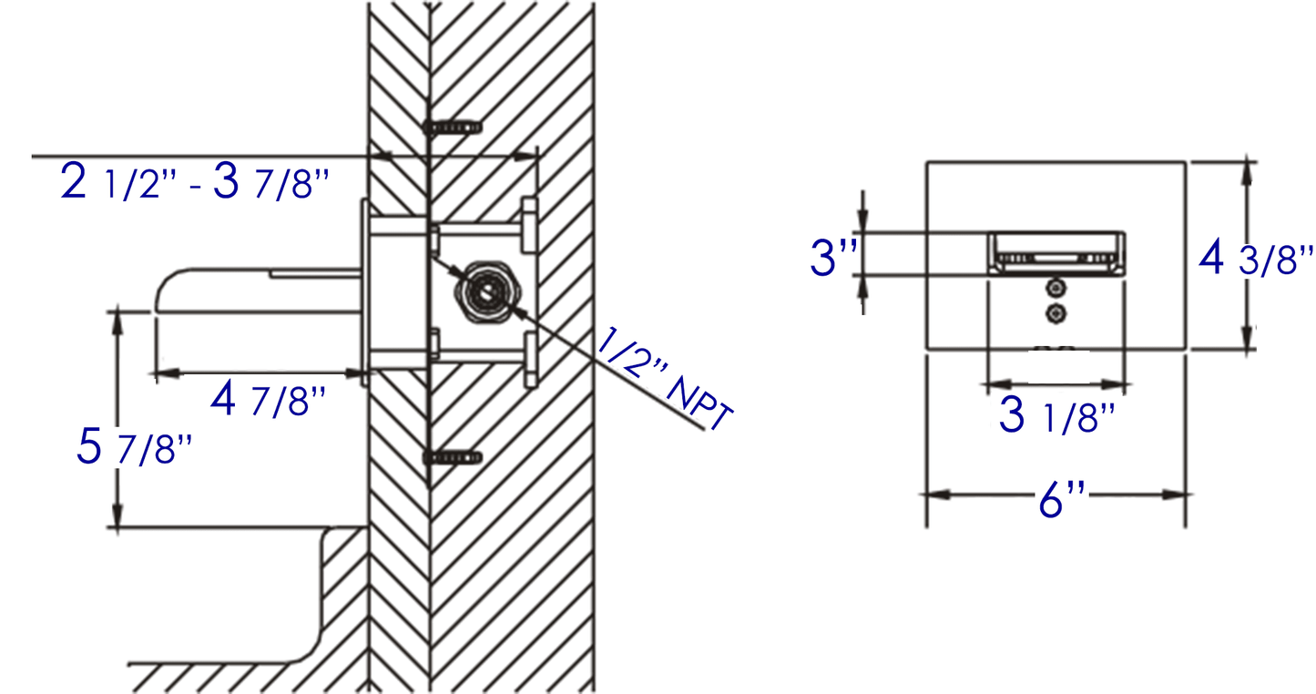 ALFI brand AB5901-PC Polished Chrome Waterfall Tub Filler