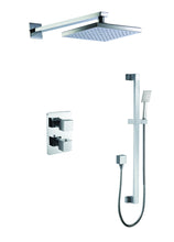 Load image into Gallery viewer, ALFI brand AB2830-PC Polished Chrome 2 Way Thermostatic Square Shower Set