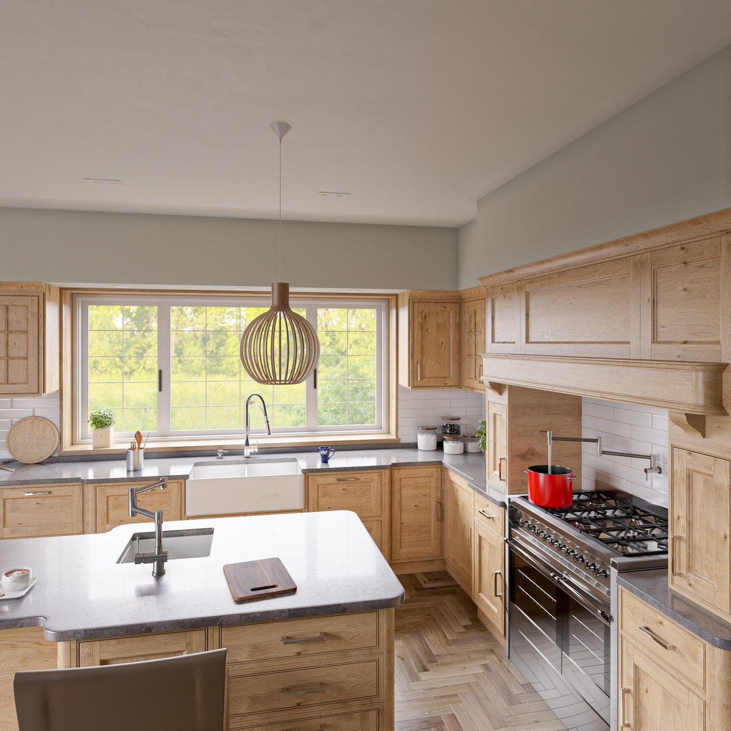 ALFI brand AB2038-PSS Solid Polished Stainless Steel Retractable Single Hole Kitchen Faucet