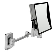 Load image into Gallery viewer, ALFI brand ABM8WS-PC 8&quot; Square Wall Mounted 5x Magnify Cosmetic Mirror