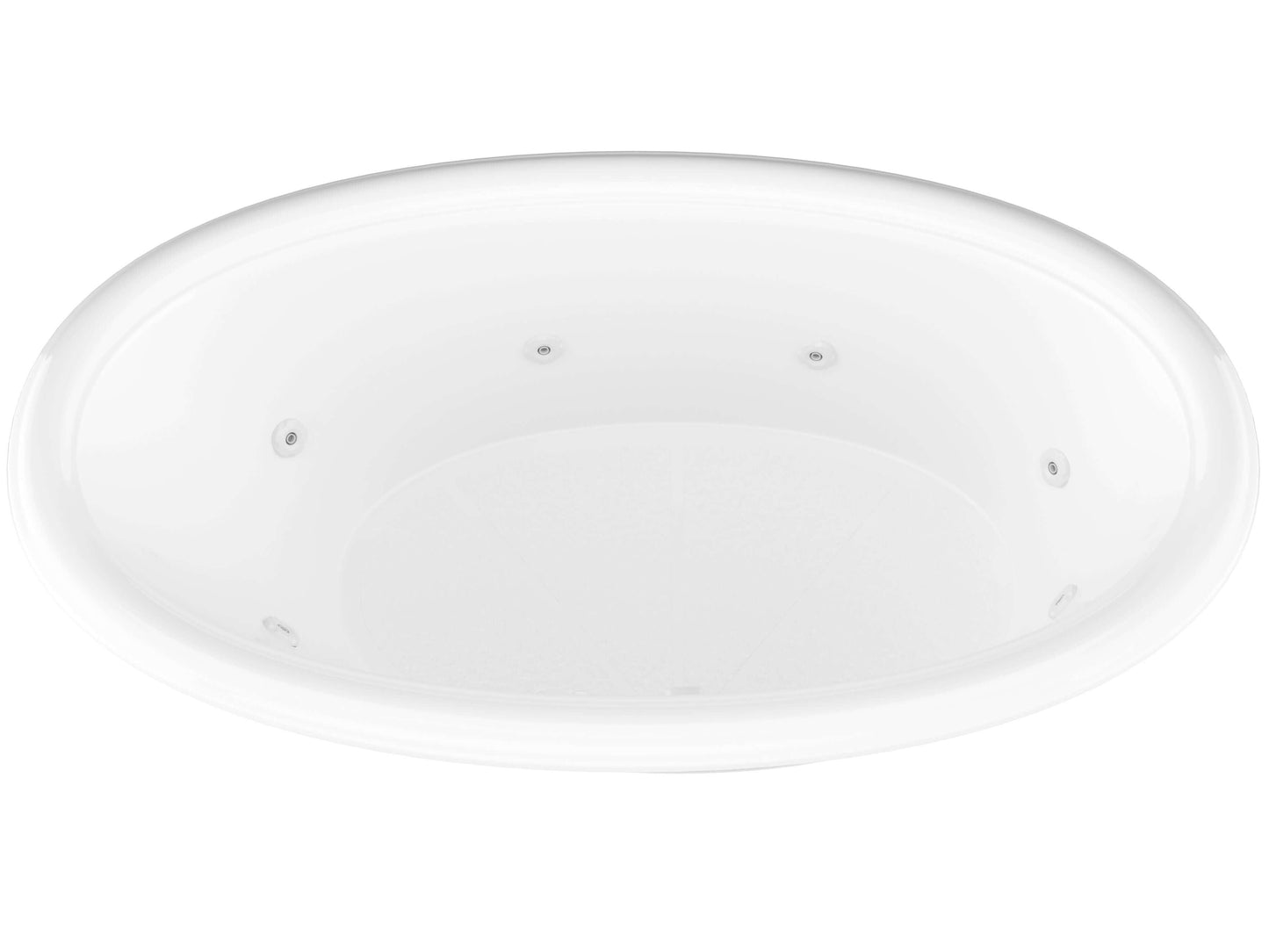 Atlantis Whirlpools Petite 44 x 78 Oval Whirlpool Jetted Bathtub