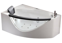 Load image into Gallery viewer, EAGO AM198ETL-R 5 ft Clear Rounded Right Corner Acrylic Whirlpool Bathtub