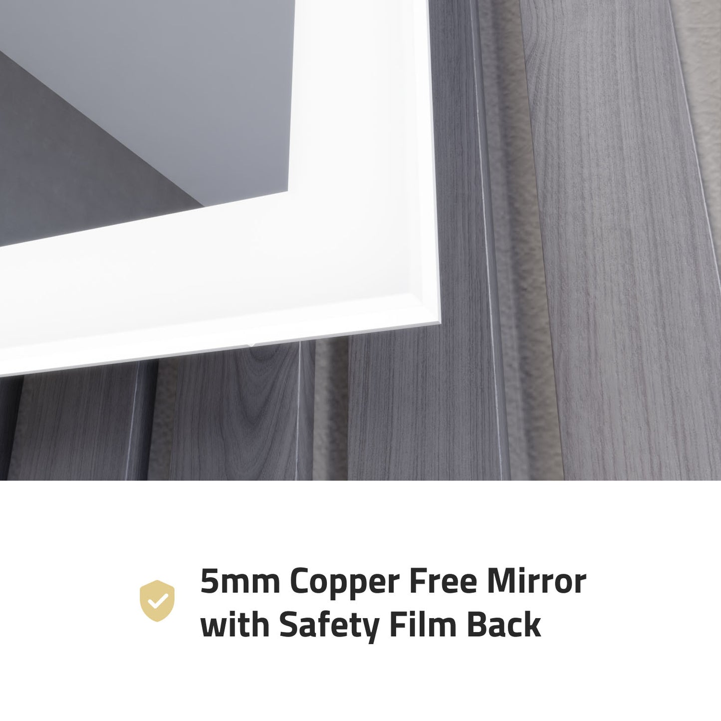 ANZZI 24-in. x 31-in. LED Front/Back Light Magnifying Bathroom Mirror w/Defogger