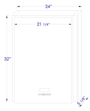 Load image into Gallery viewer, ALFI brand ABMC2432BT 24&quot; x 32&quot; Single Door LED Light Bluetooth Medicine Cabinet