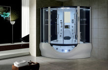 Load image into Gallery viewer, Maya Valencia Steam Shower Message Bathtub 64&quot; x 64&quot; - White