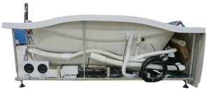 EAGO AM189ETL-R 6 ft Left Drain Acrylic White Whirlpool Bathtub w Fixtures