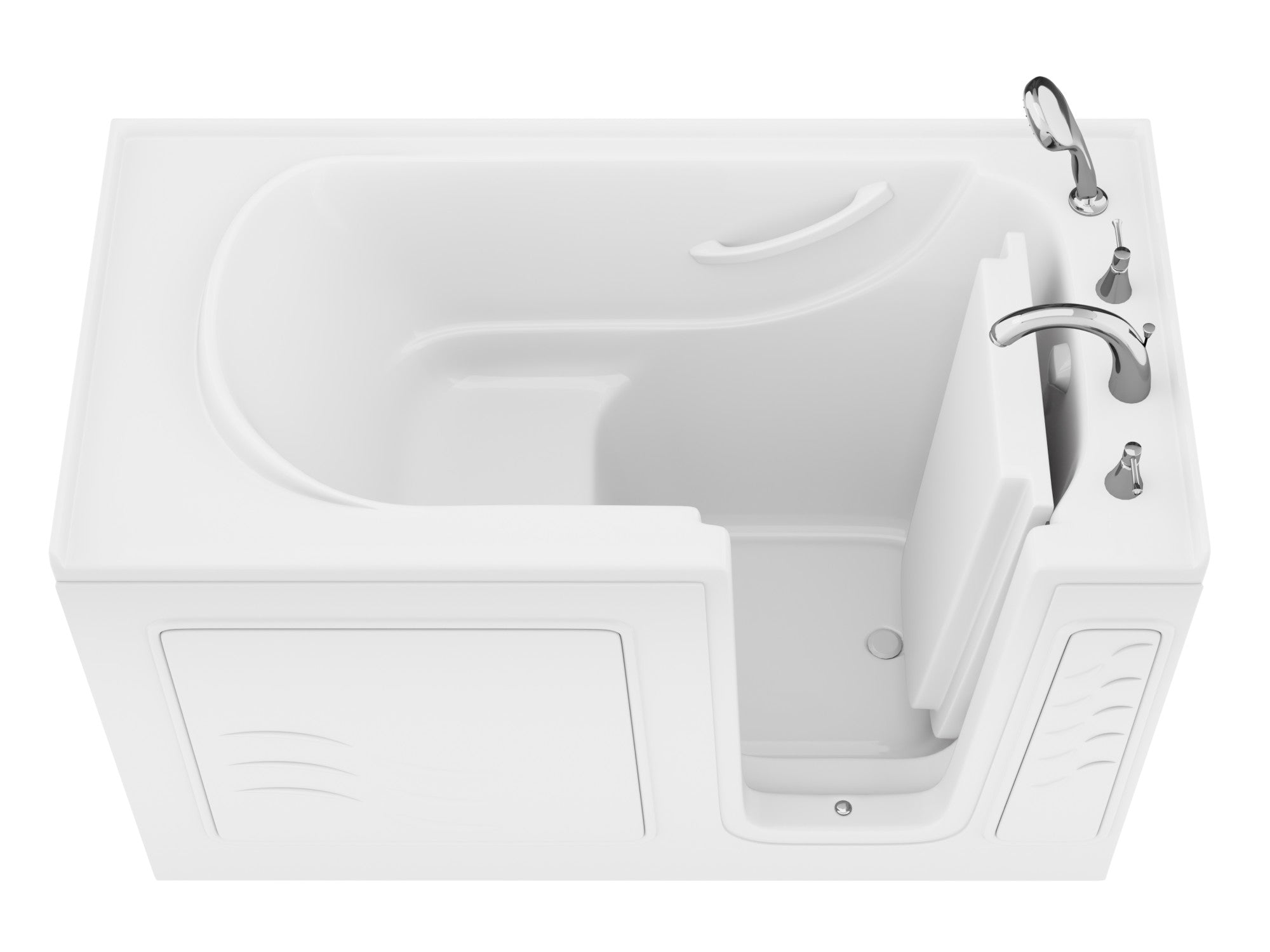 Value Series 30" × 60" Walk-In Soaking Tub with Quick Fill Faucet in White