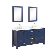 Load image into Gallery viewer, Blossom Geneva 60&quot; Double Sink Freestanding Bathroom Vanity With Countertop, Undermount Sink, Mirrors
