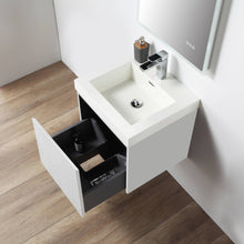 Load image into Gallery viewer, Blossom Positano Single Sink Floating Vanity, 20&quot;, White  open