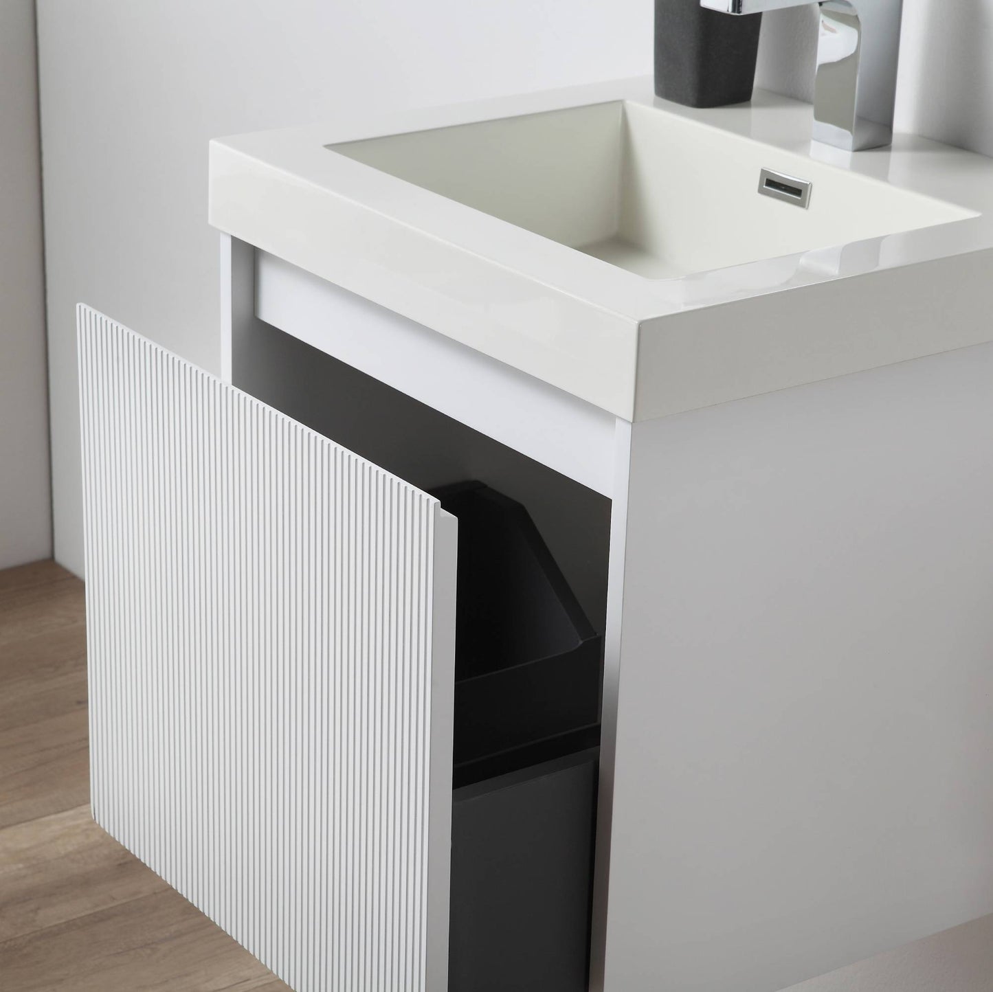 Blossom Positano Single Sink Floating Vanity, 20", White 