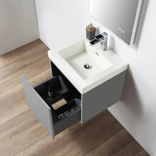 Load image into Gallery viewer, Blossom Positano Single Sink Floating Vanity, 20&quot;, Gray open
