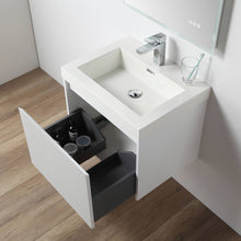 Load image into Gallery viewer, Blossom Positano Single Sink Floating Vanity, 24&quot;, White open