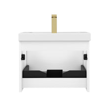 Load image into Gallery viewer, Blossom Positano Single Sink Floating Vanity, 24&quot;, White back