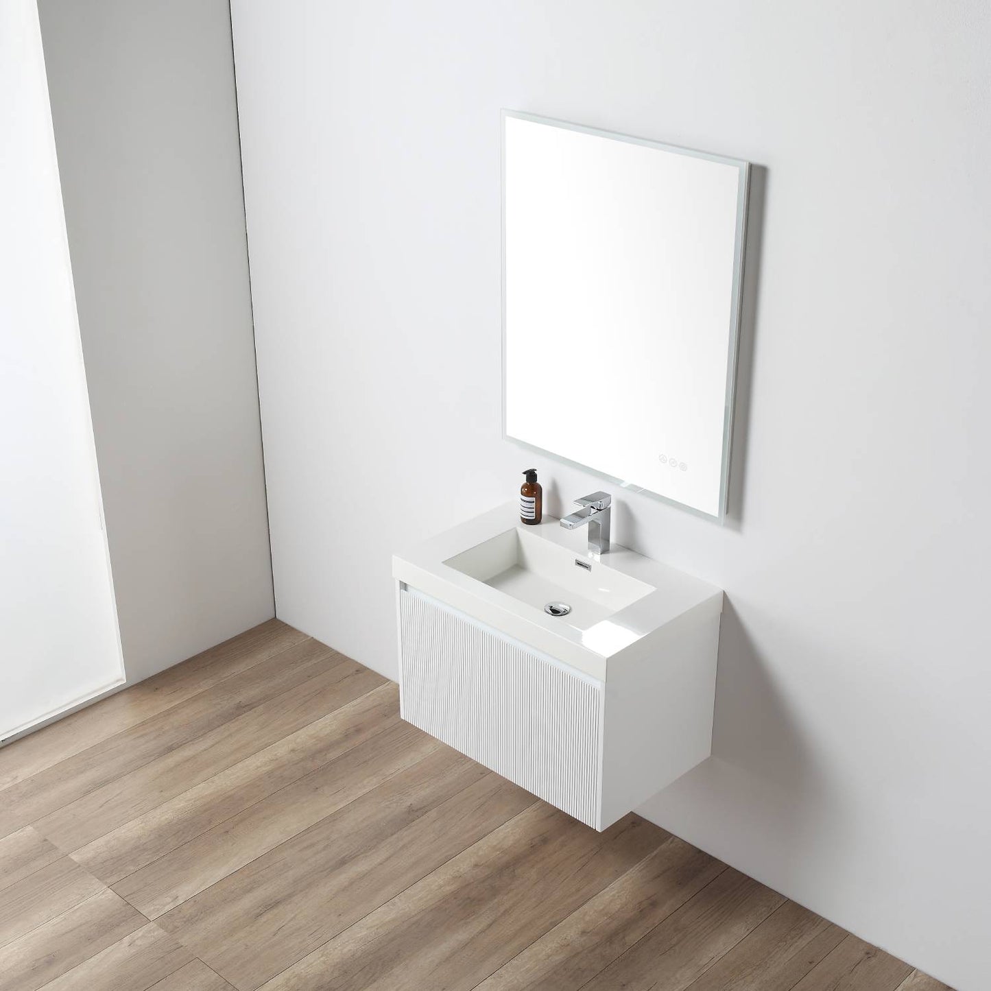 Blossom Positano Single Sink Floating Vanity, 30", White