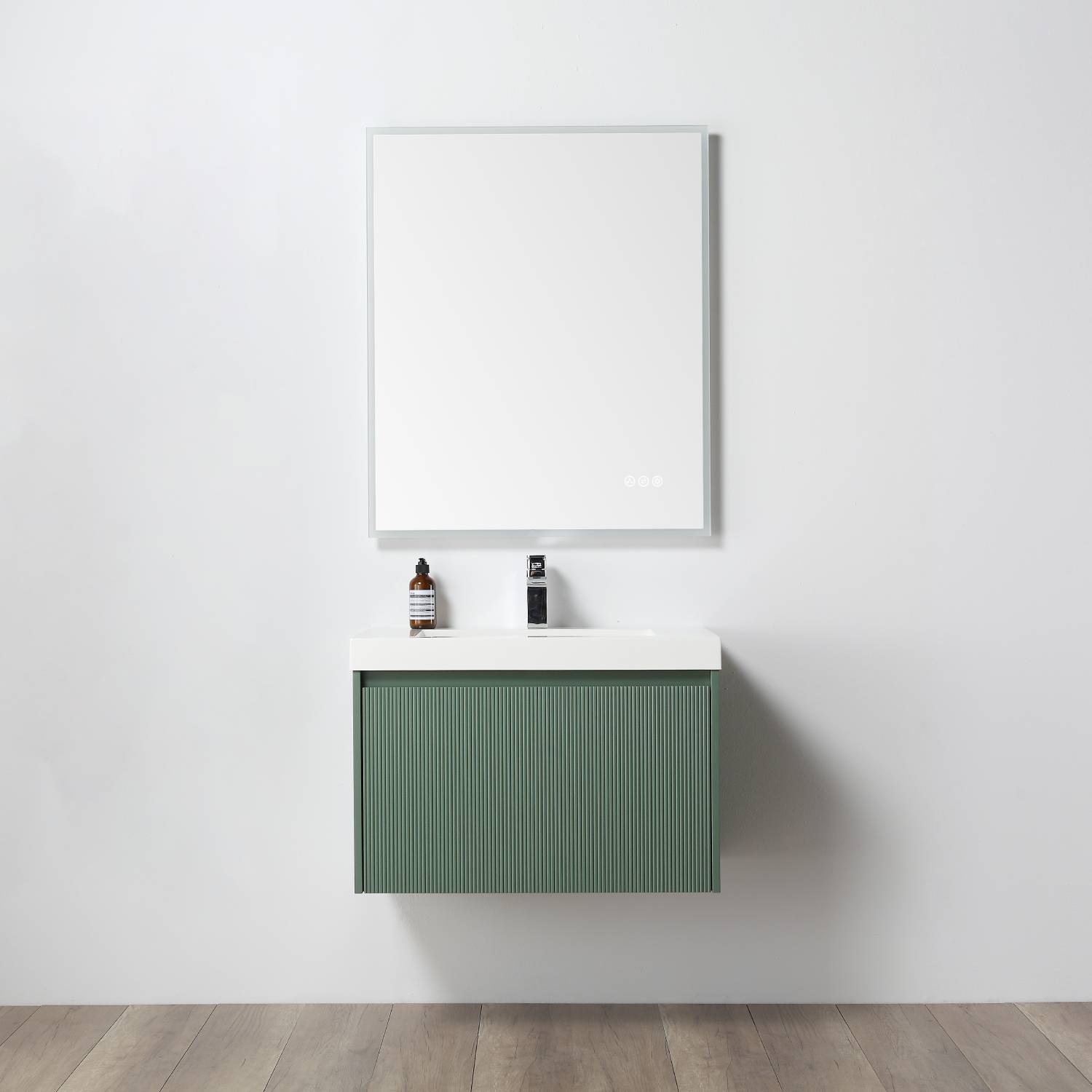 Blossom Positano Single Sink Floating Vanity, 30", Green