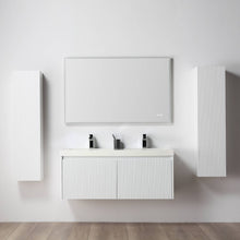 Load image into Gallery viewer, Blossom Positano 48&quot; Floating Double Sink Bathroom Vanity with Top &amp; 2 Side Cabinets White