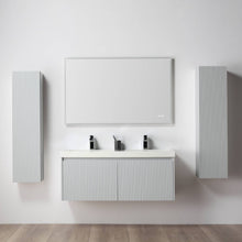 Load image into Gallery viewer, Blossom Positano 48&quot; Floating Double Sink Bathroom Vanity with Top &amp; 2 Side Cabinets Gray