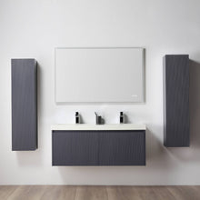 Load image into Gallery viewer, Blossom Positano 48&quot; Floating Double Sink Bathroom Vanity with Top &amp; 2 Side Cabinets Blue