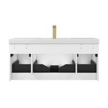 Load image into Gallery viewer, Blossom Positano Single Sink Floating Vanity, 48&quot;, White back