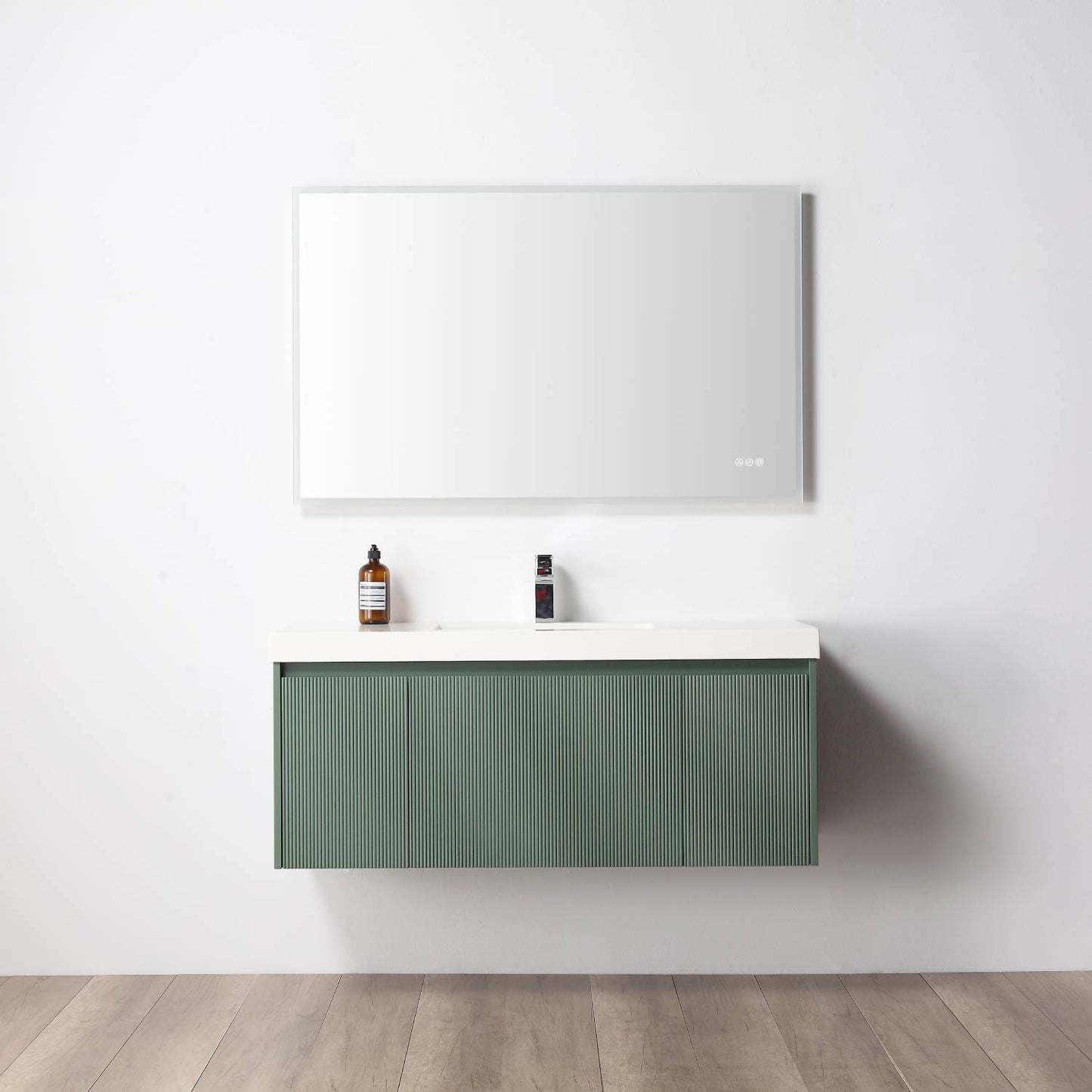 Blossom Positano Single Sink Floating Vanity, 48", Green